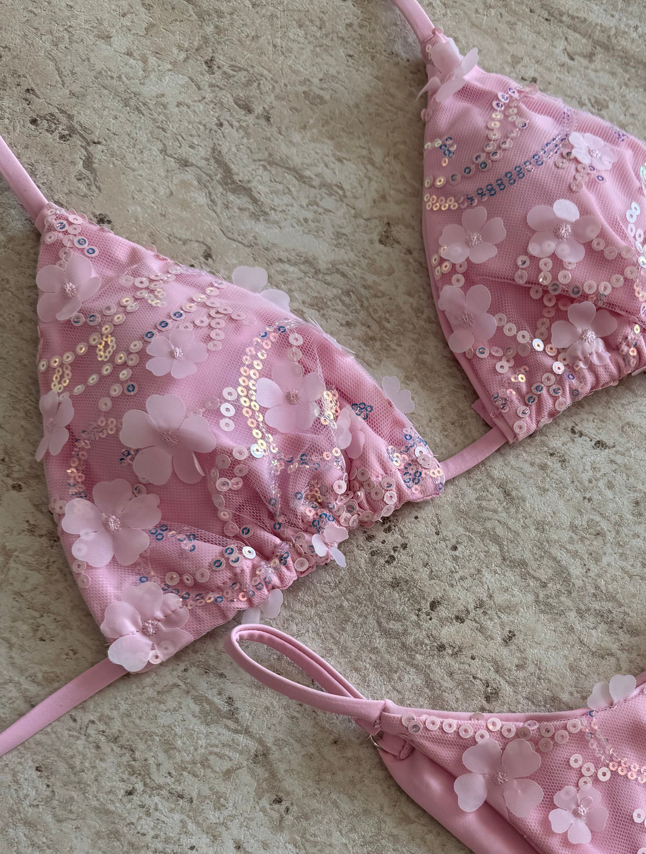 PINK SEQUIN 3 PIECE