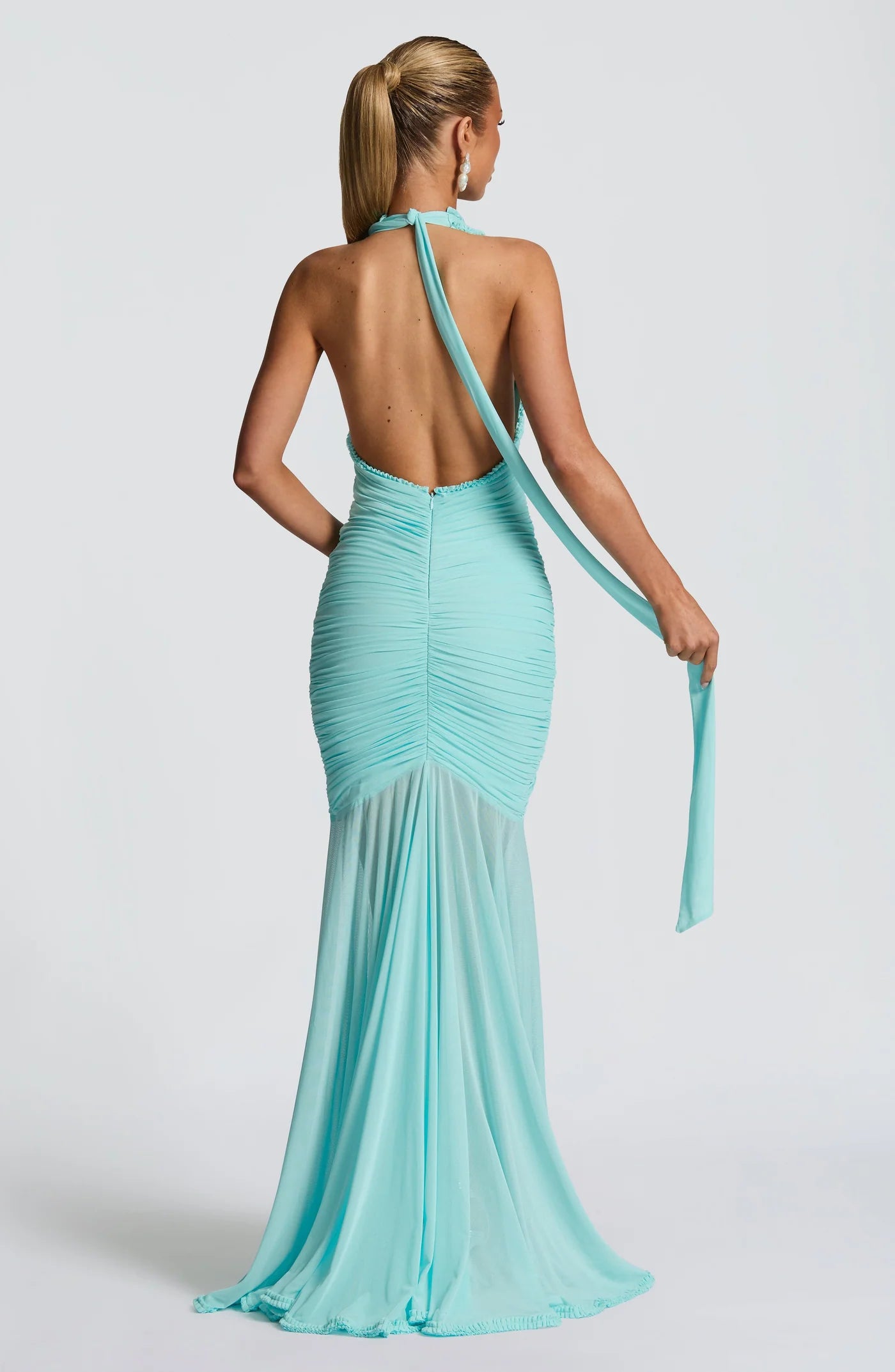 SELENE AQUA MAXI DRESS