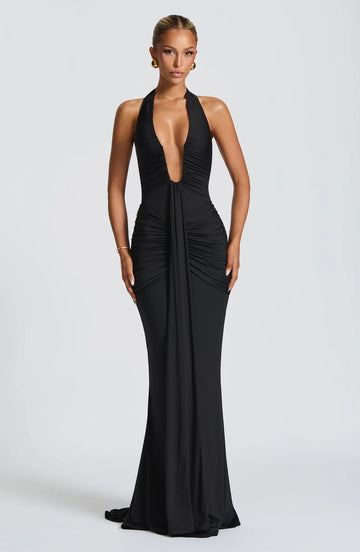 BORDEAUX MAXI DRESS