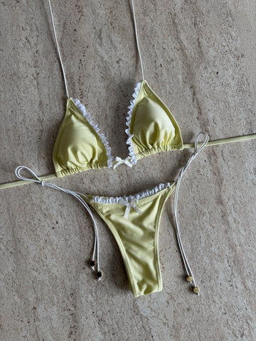 SUNSHINE YELLOW LACE BIKINI