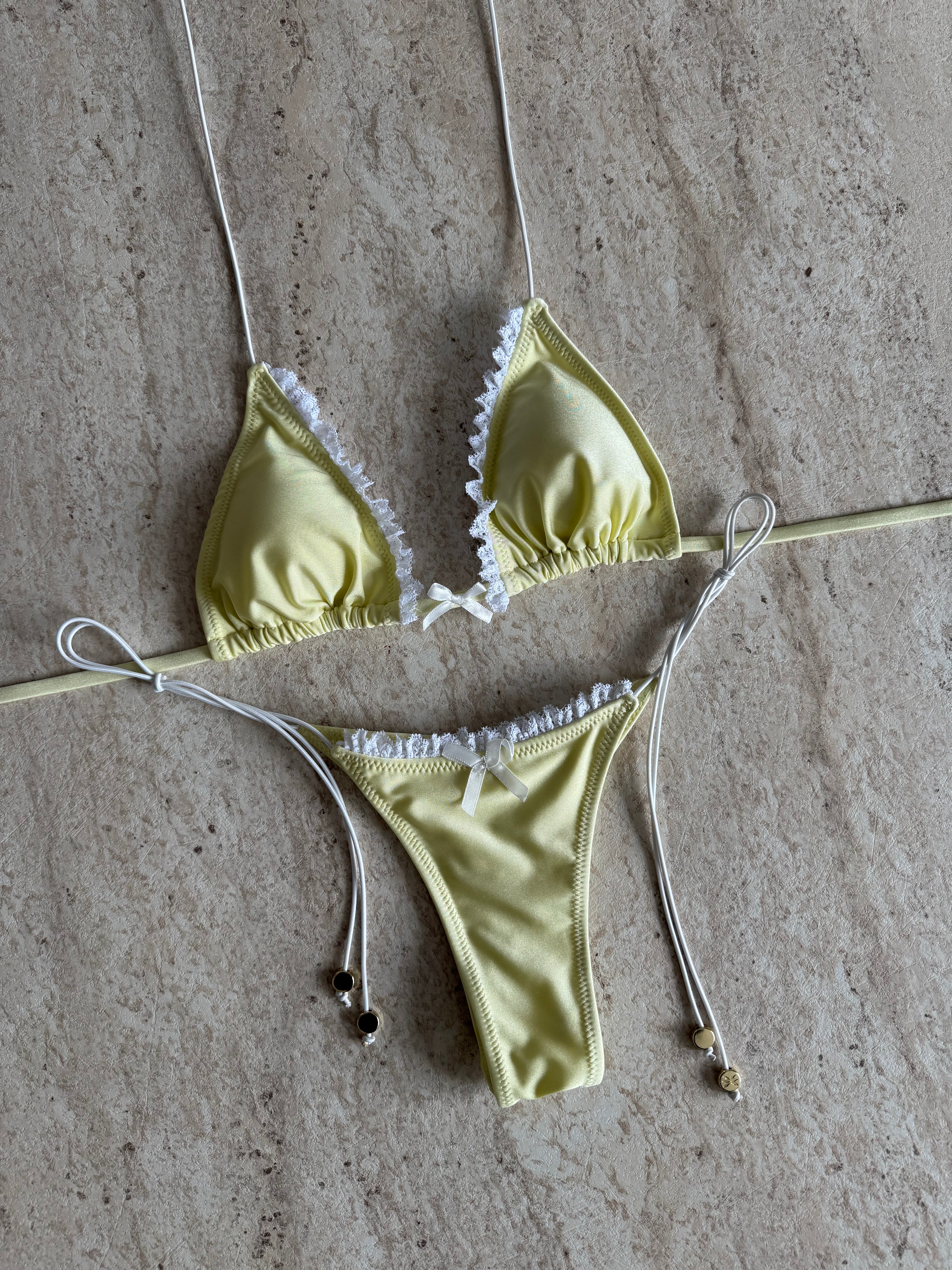 SUNSHINE YELLOW LACE BIKINI