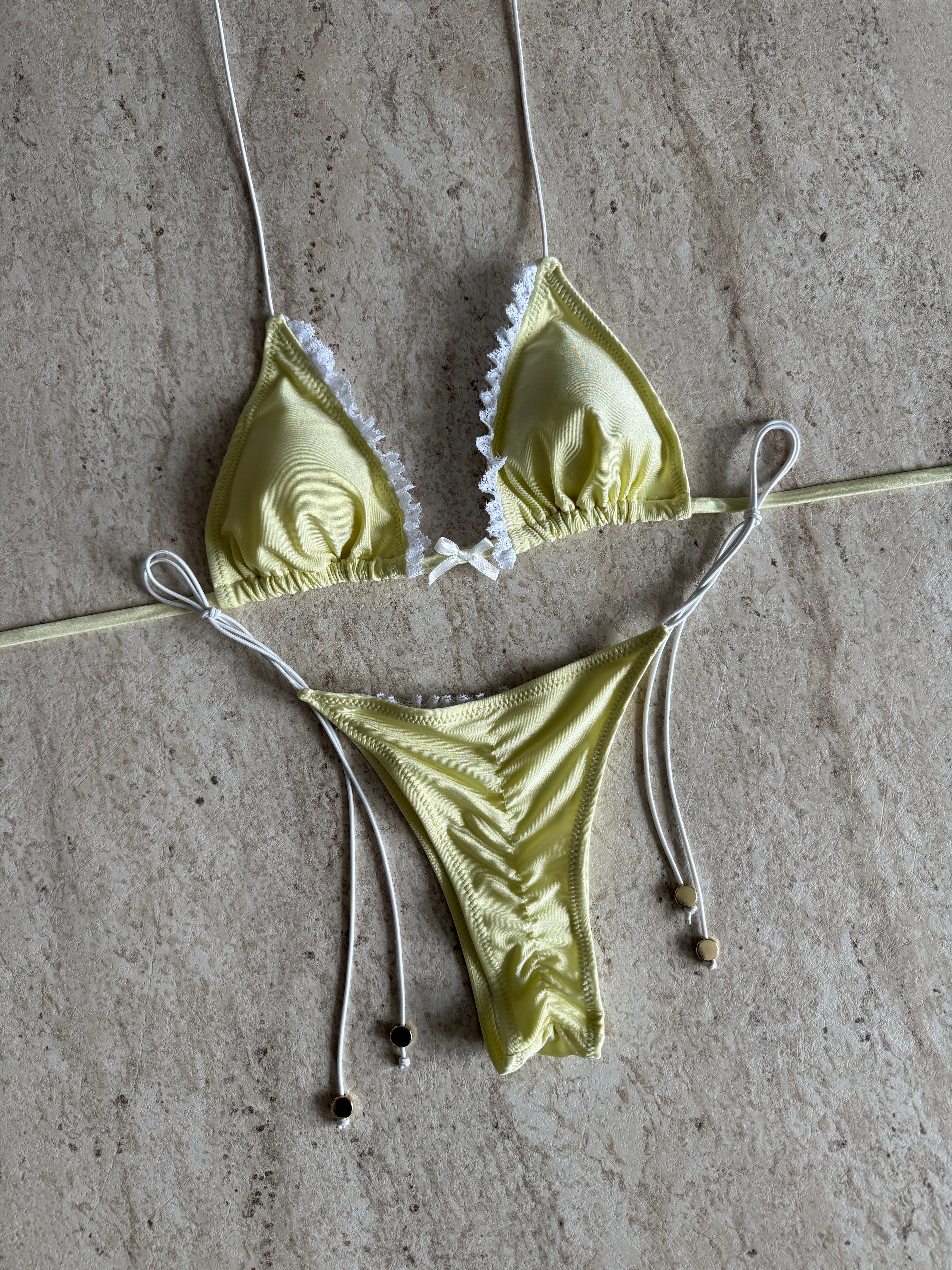 SUNSHINE YELLOW LACE BIKINI