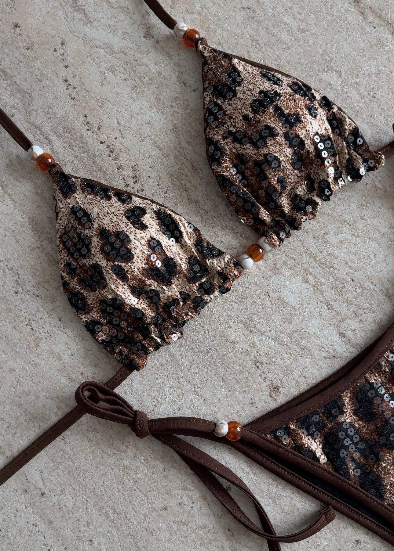 LEOPARD SEQUIN BIKINI
