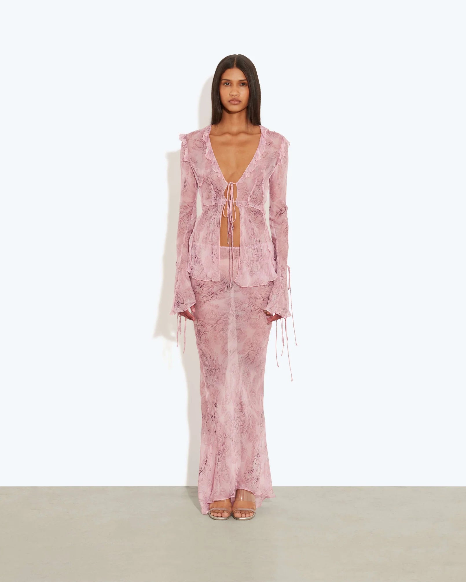 SNAKESKIN SET IN PINK