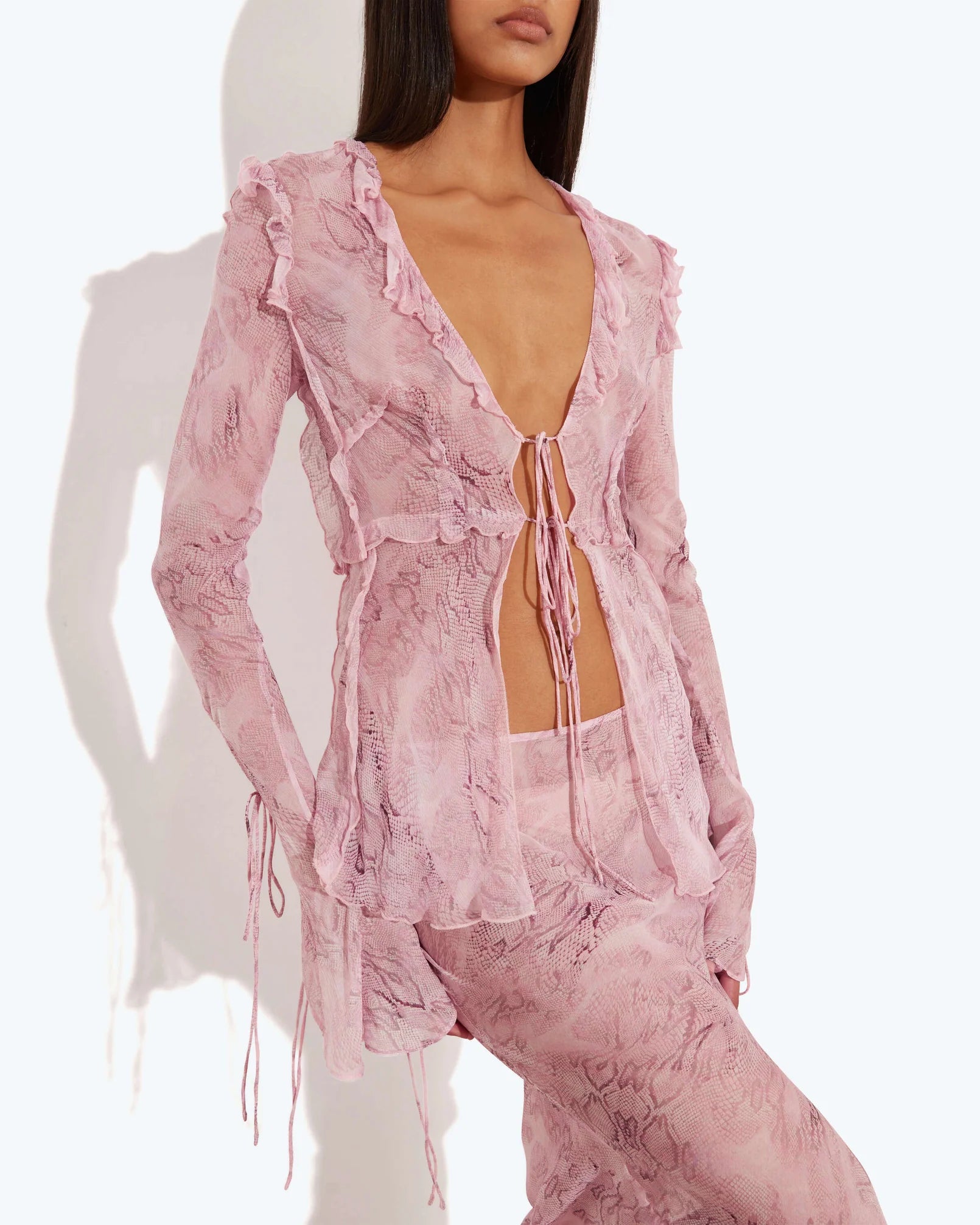 SNAKESKIN SET IN PINK